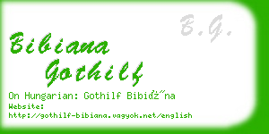 bibiana gothilf business card